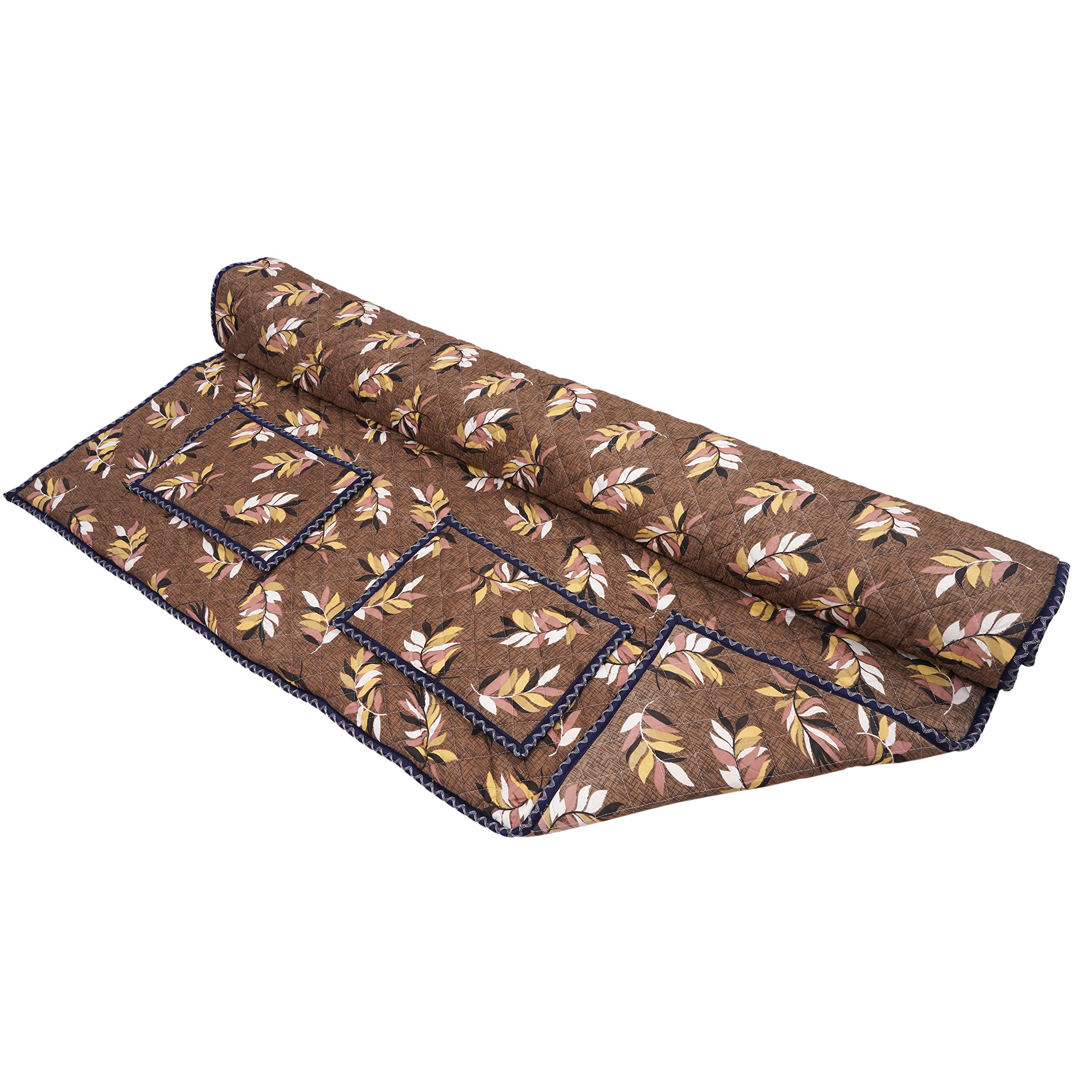 Magnowell Bio Magnetic Mattress Pad | 5 x 6 Ft | Comes with 1 Pillow | Bio Magnettic for Deep Sleep and Pain Relief | Caramel Brown-image-9