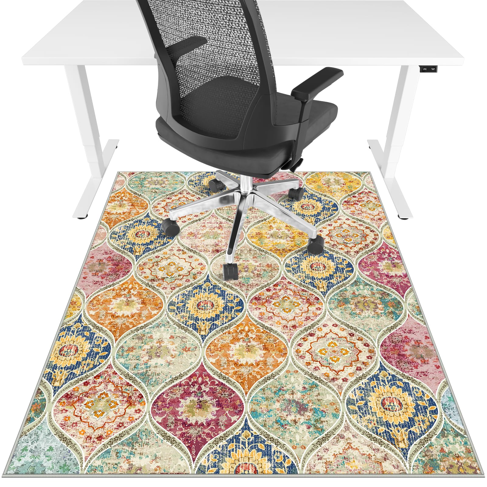 Office Chair Mat for Hardwood Floor & Tile Floor,36"X 48" Heavy Duty Desk Chair Mat for Hard Floors, Under Desk Rug for Rolling Computer Chair,Anti