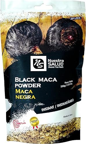 Miniatura 7 de Maca Polvo Organic 200 g de energía natural negro