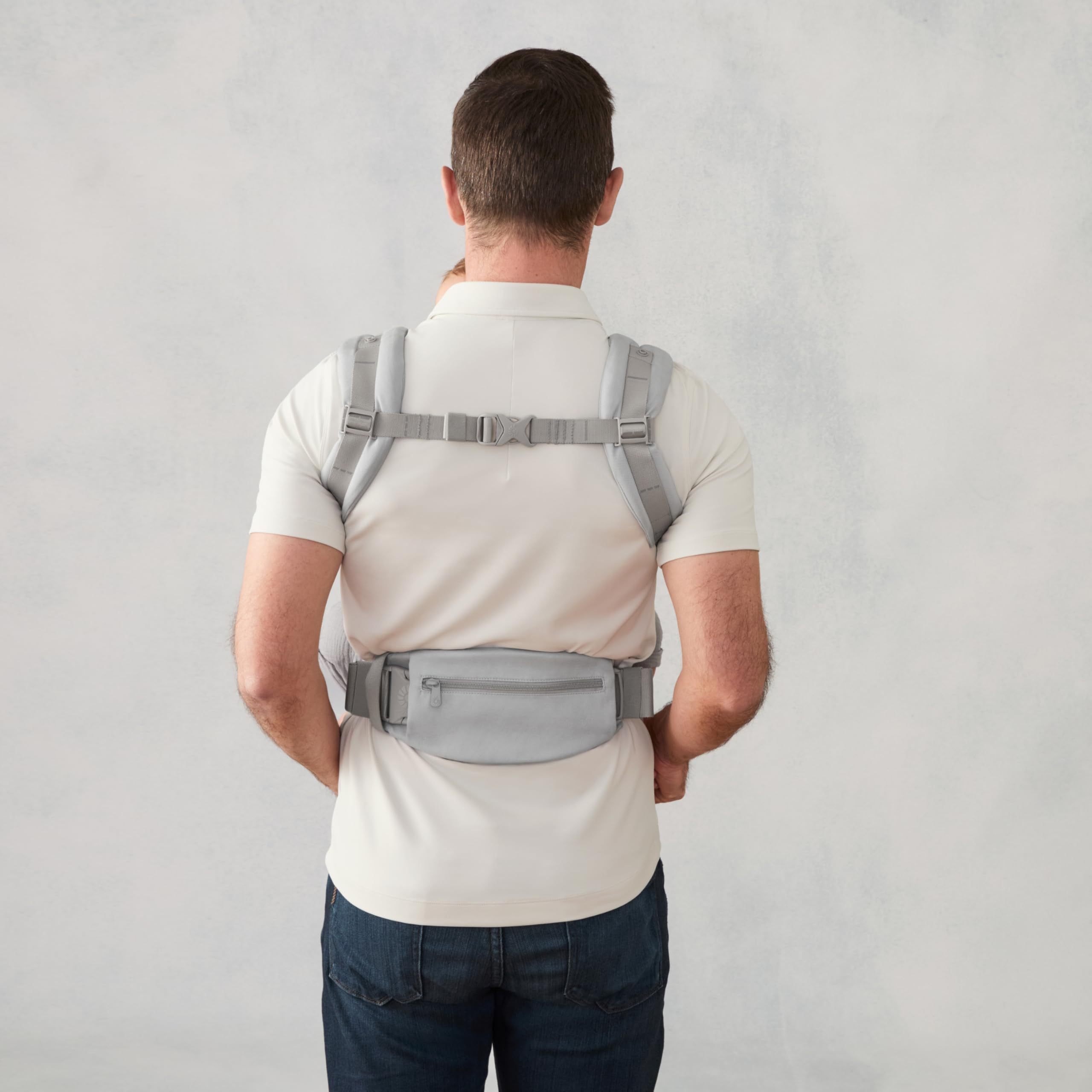 Ergobaby Omni Deluxe All-in-One Baby Carrier for Newborns from Birth up to 20kg, Ergonomic 4-Position Cotton Baby Carrier Back Carrier Travel System, Pearl Grey — view 9