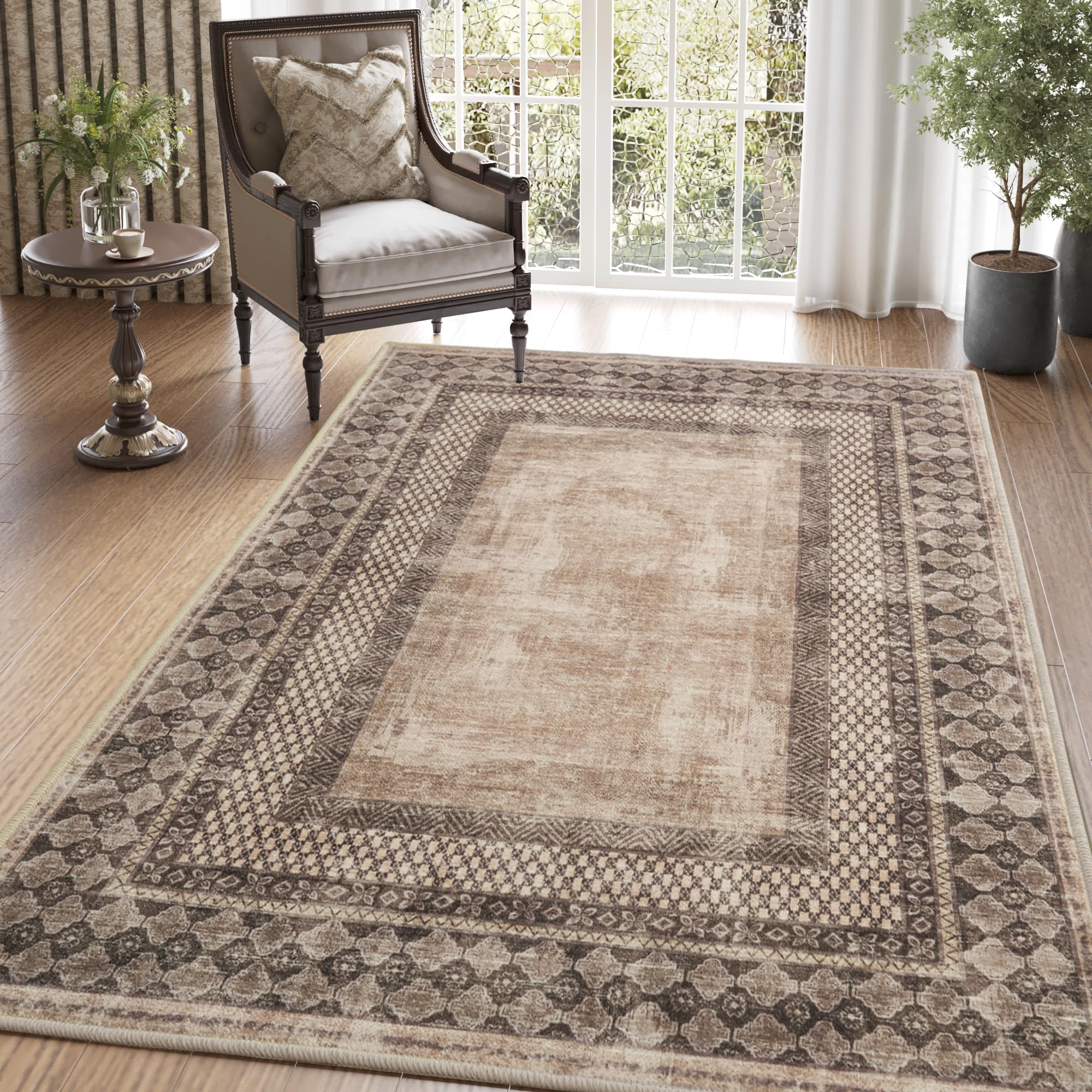 Amazon.com: NICETOWN Machine Washable Faux Wool Rugs - 4x6 Area