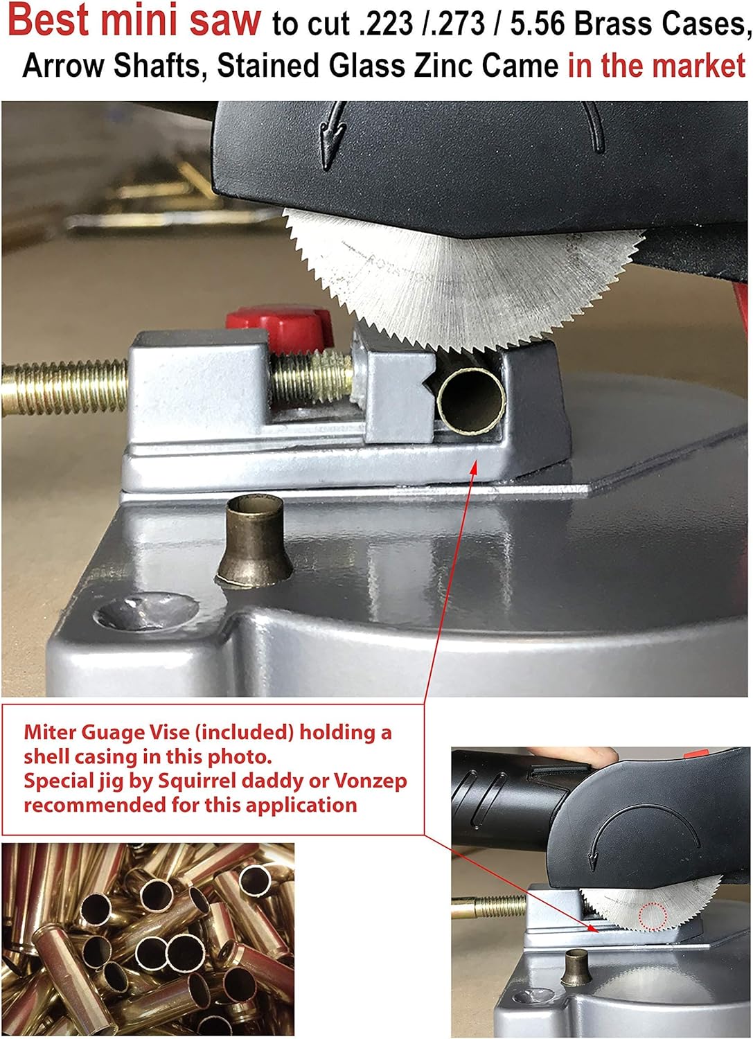 JOUNJIP (3) 2-5/16” HSS Blade Bundle with Mini Miter Cut-Off Chop Saw - - 