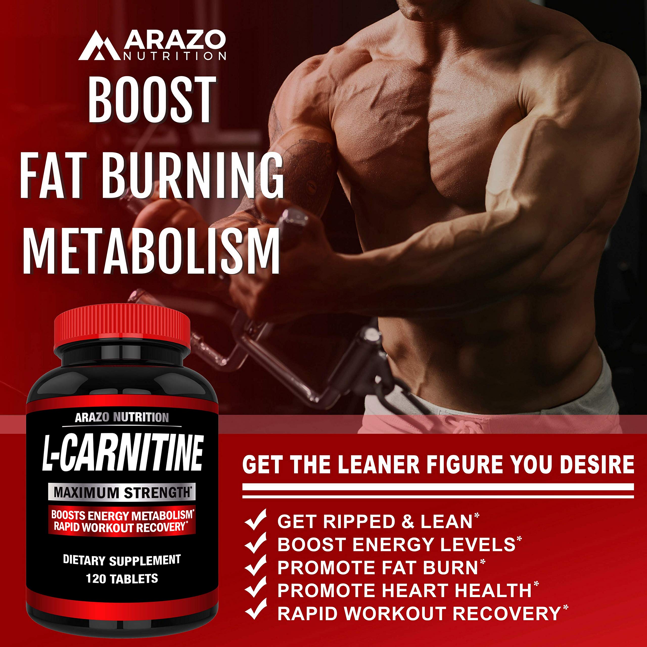 Super Strength LCarnitine 1000mg Servings Plus Calcium for Boosted