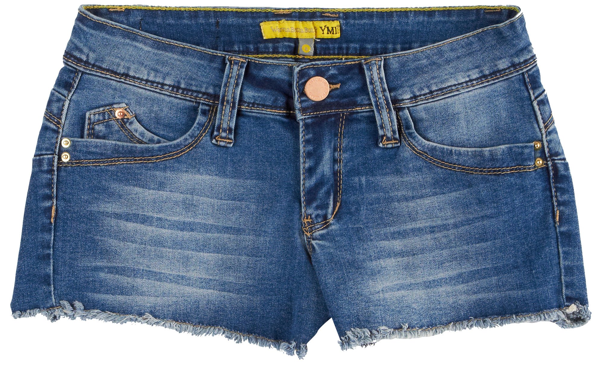 YMI Juniors Wannabettabutt Raw Edge Jean Short