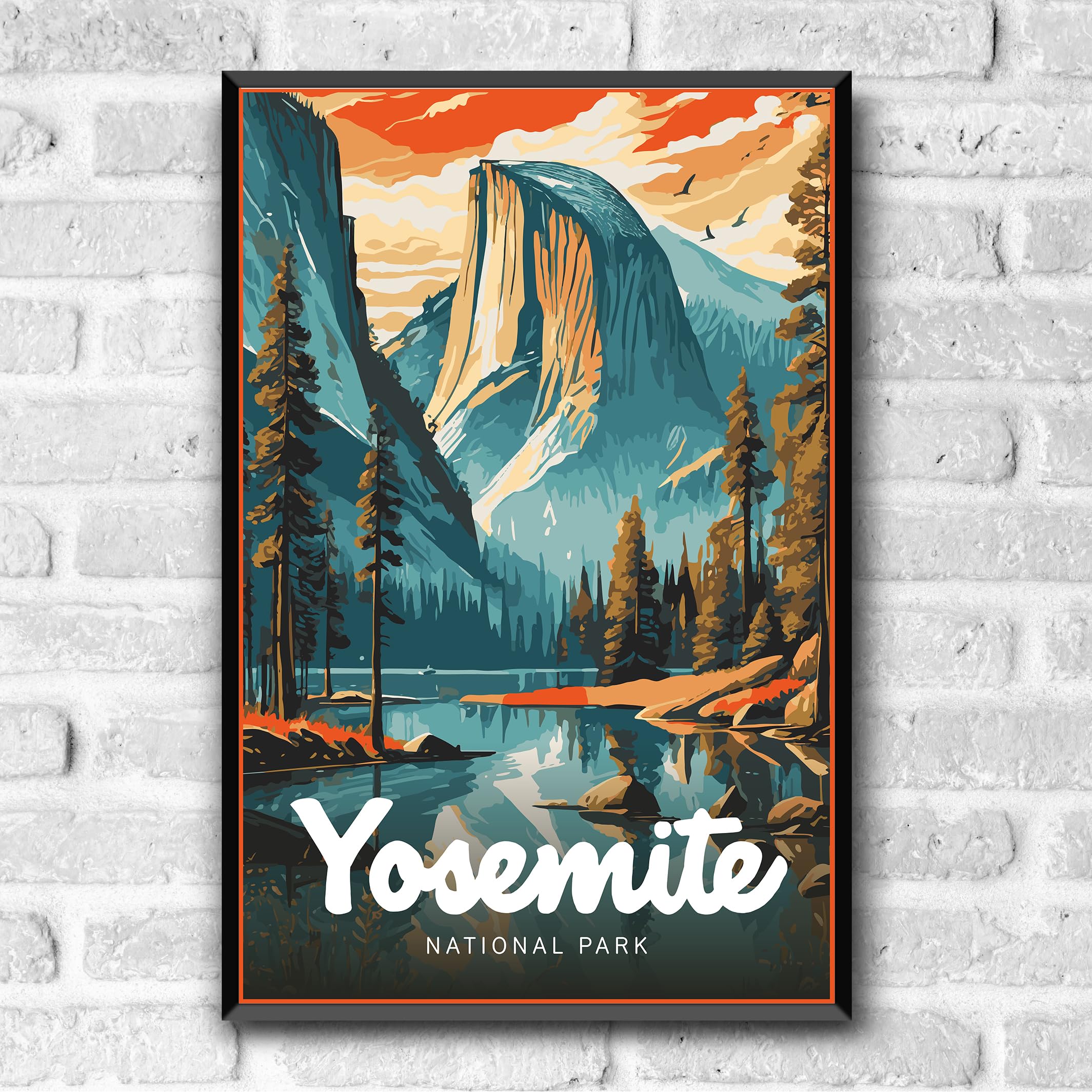 Amazon.com: GO SEE DESIGN Yosemite National Park Modern Style