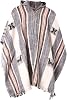 Gamboa Alpaca Wool Poncho Men Panchos Mexican with Hood Adult Cowboy and Western Hippie Poncho para Hombre