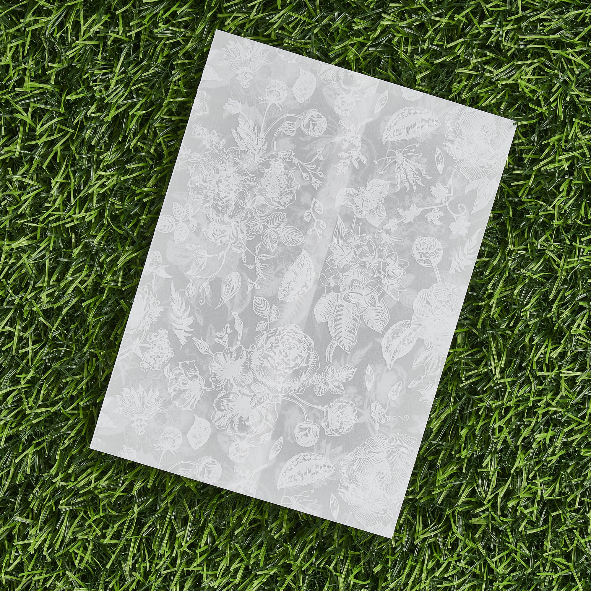 Lot de 100 vestes d'invitation en vélin pré-pliées pour invitations de 12,7 x 17,8 cm, en vélin transparent, translucides, prêtes à assembler