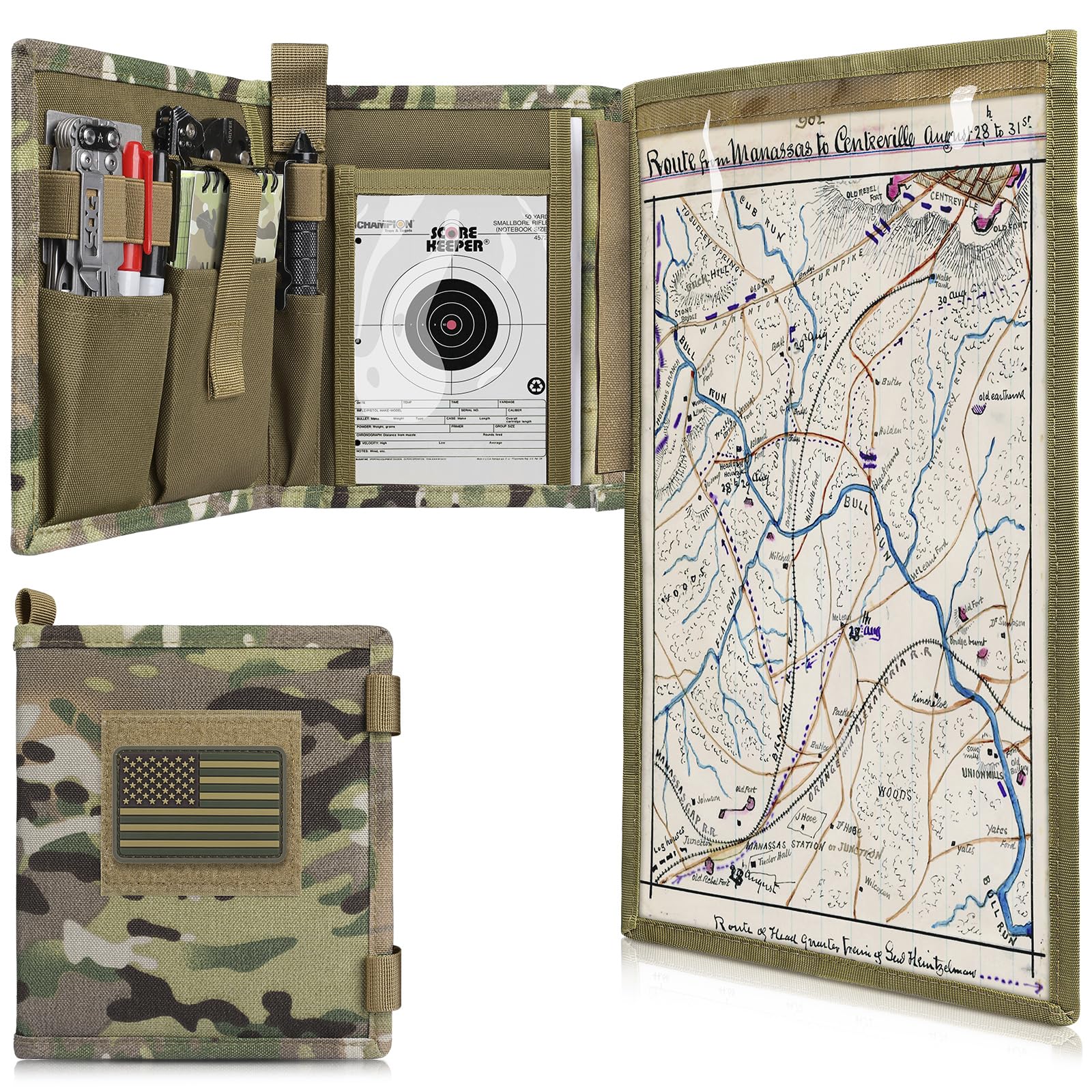 Map Storage Case Tactical Pouch LIVANS Tactical Military Map Pouch Holder Army Map ...