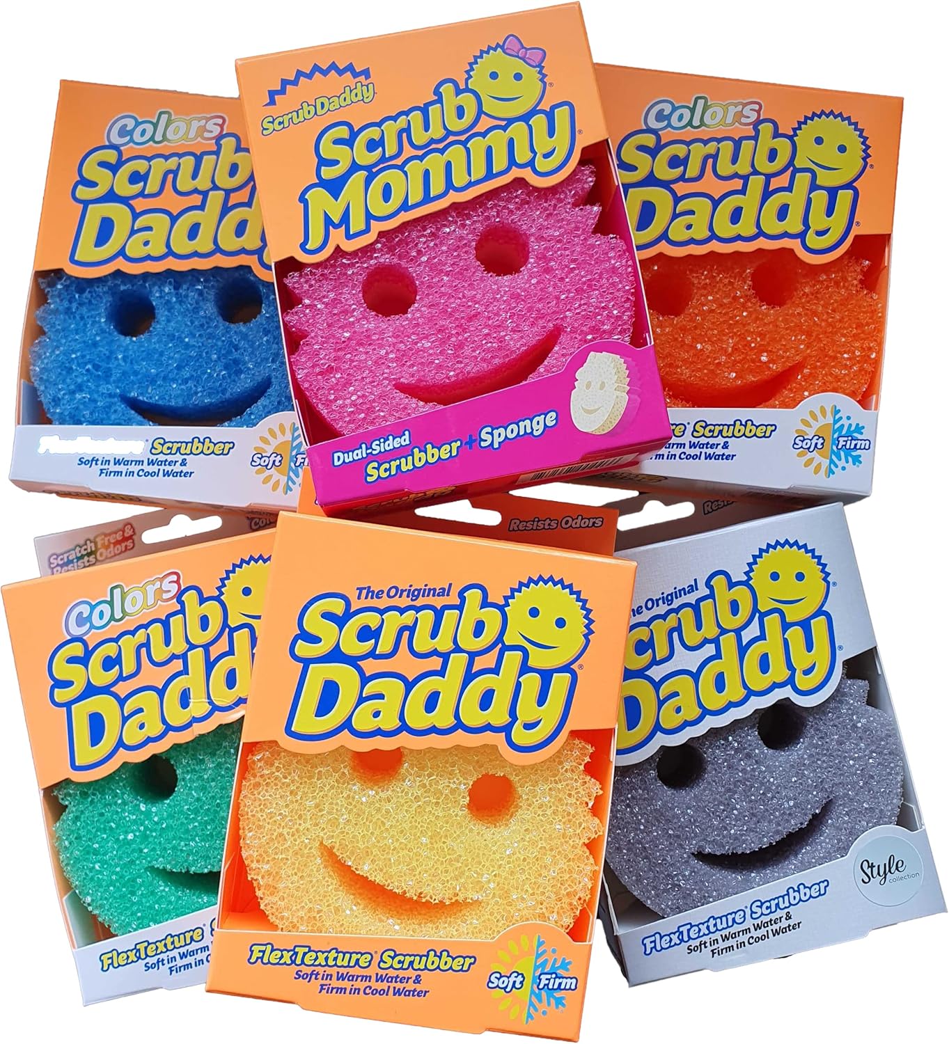3 scrub mommy daddy random mixed vie belle collection Amazon.co.uk