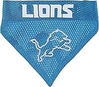 Pets First NFL Detroit Lions Reversible Dog Bandana - Premium Embroidered Logo, Large/XL, Official Licensed Pet Accessory for Game Day
