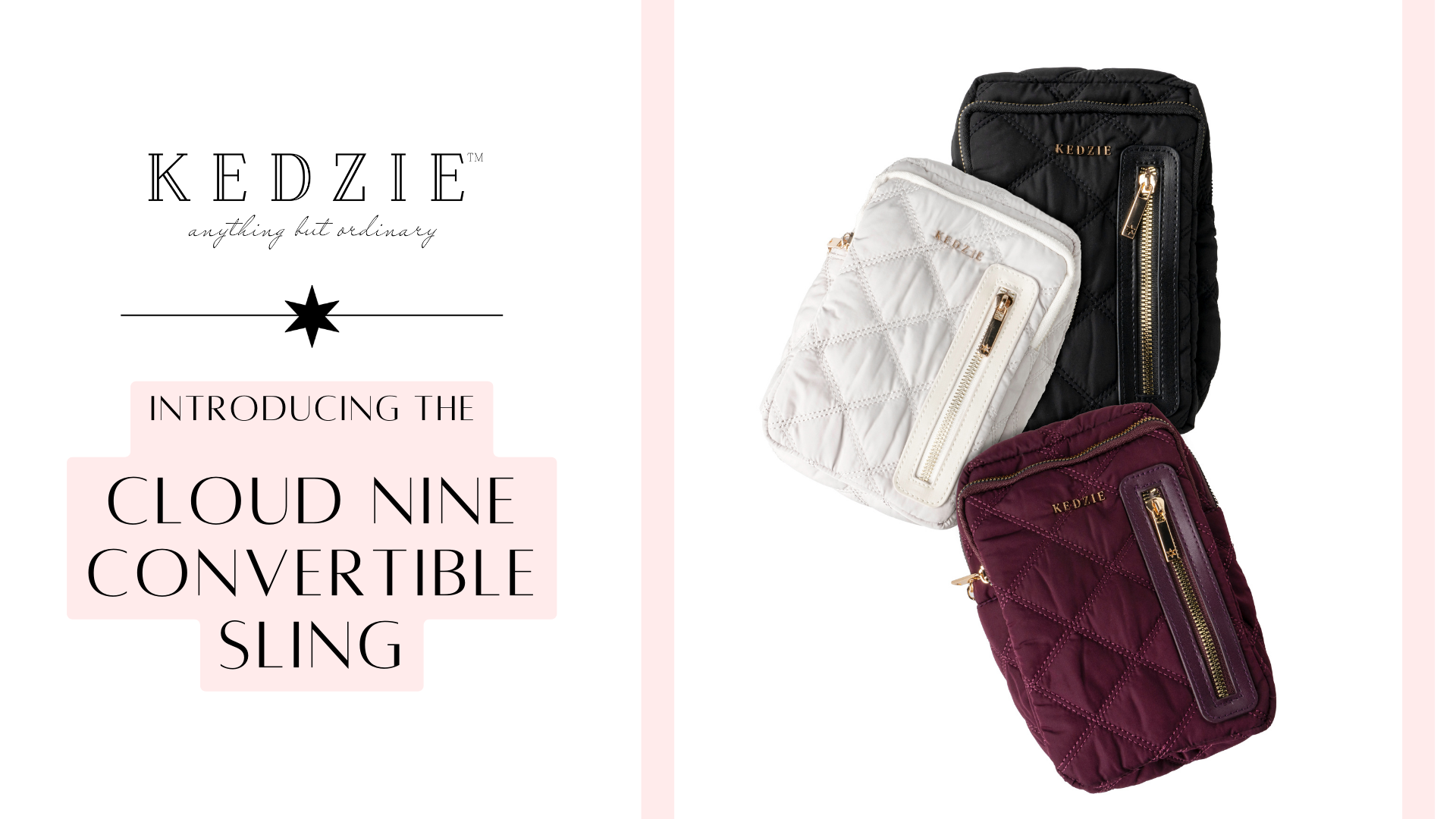 4309 Quilted Puffer Cloud 9 Convertible Sling Bag Backpack Purse Kedzie Cloud 9 Convertible Quilted Puffer Sling Crossbody  main image 2