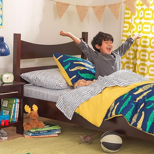 Miniatura 4 de KidKraft Cama Addison moderna de madera de tamaño individual para niños expreso regalo para mayores de 4 años