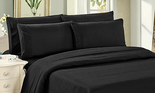 Miniatura 2 de Marina Decoration Juego de funda de edredón de 3 piezas con cremallera sedosa ultra suave y sedosa de bambú para todas las estaciones, con 2 fundas