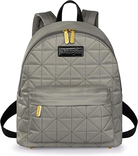Montana West Mochila Wrangler para mujer, mochila acolchada para viajes casuales, Gris, Mochilas de mochila