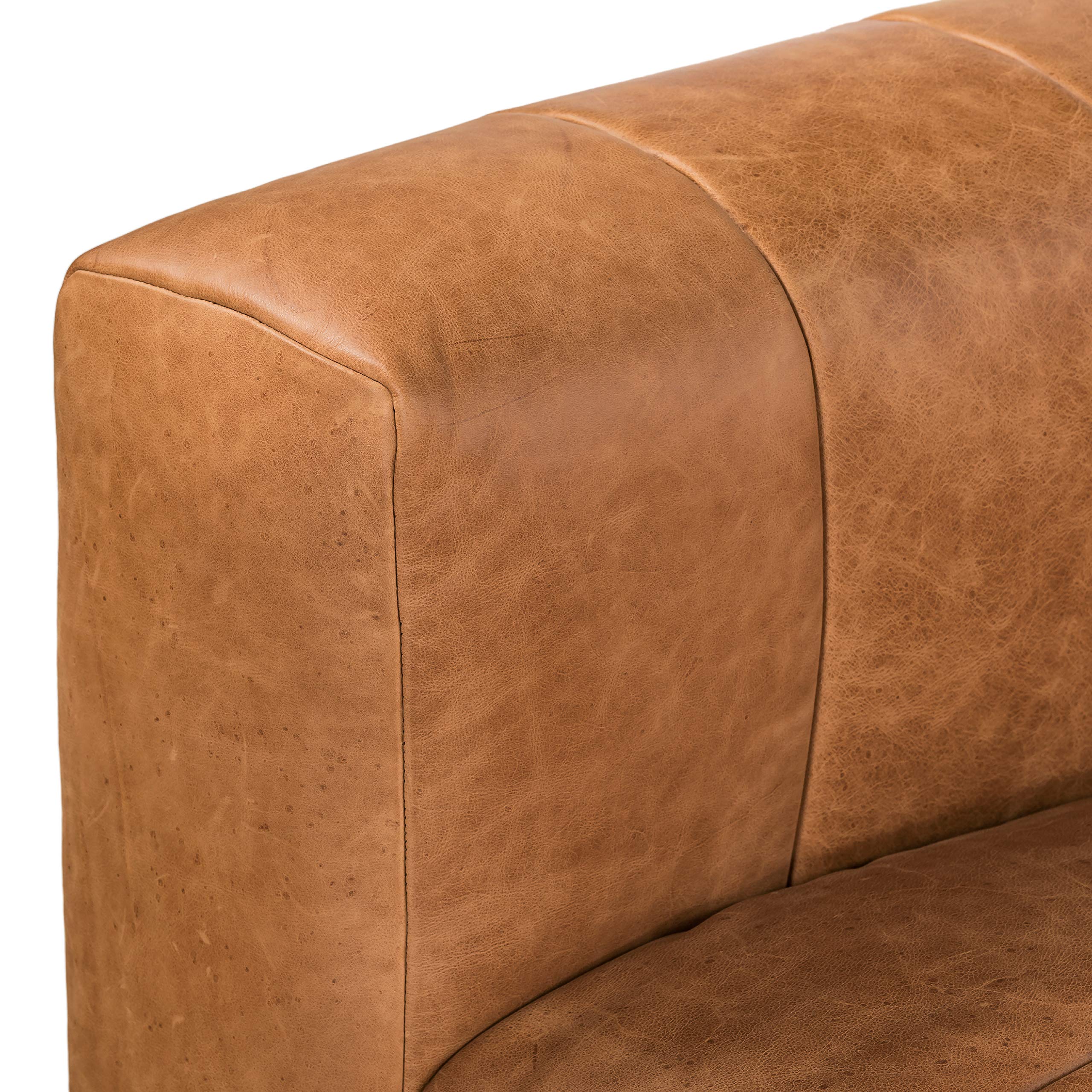 POLY & BARK Canale 86" Sofa in FullGrain PureAniline Italian Leather