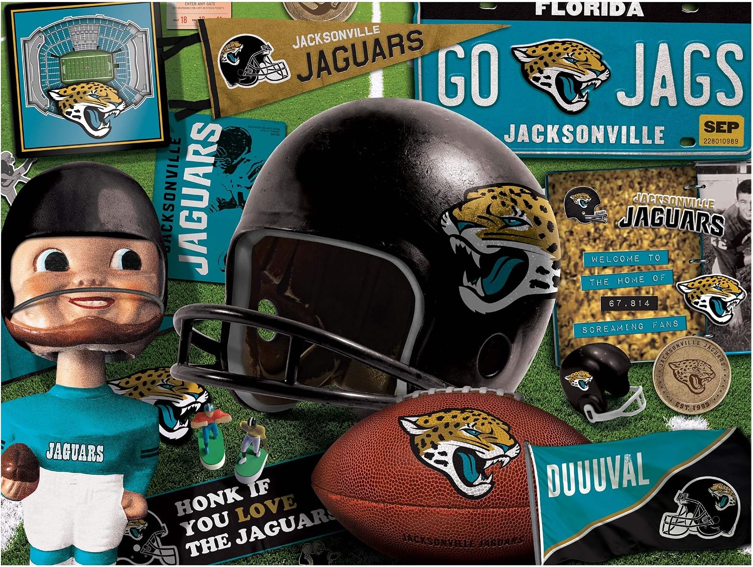 YouTheFan NFL Retro Series Puzzle - 500 Pieces