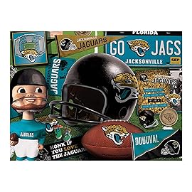 YouTheFan NFL Jacksonville Jaguars Retro Series Puzzle - 500 Piecesm One Size