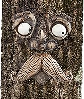 Bits and Pieces Old Man Tree Hugger - Whimsical Peeking Yard Art Sculpture, Durable Garden Tree Decor Peeker