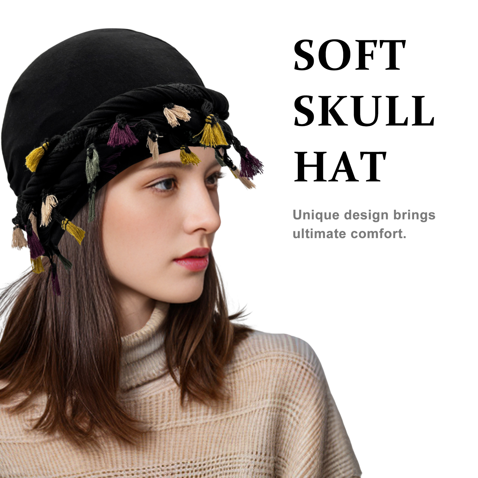 Amazon.com: Odtrzi Turban for Men Adjustable Halo Silk Satin Lined