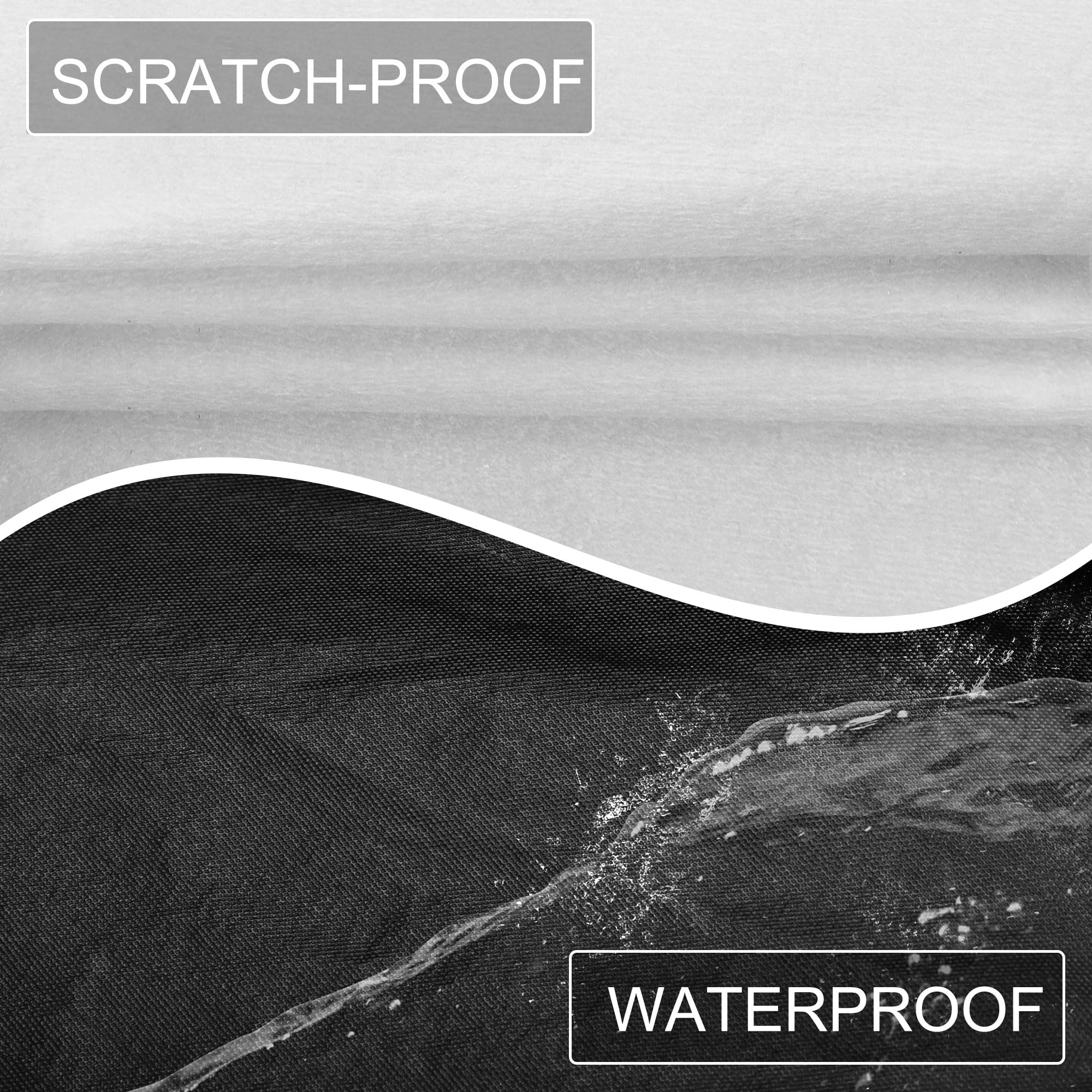 X AUTOHAUX Car Cover Outdoor Waterproof Sun Rain Snow Hail Protection with Left Side Door Zipper Aluminum Film — view 3