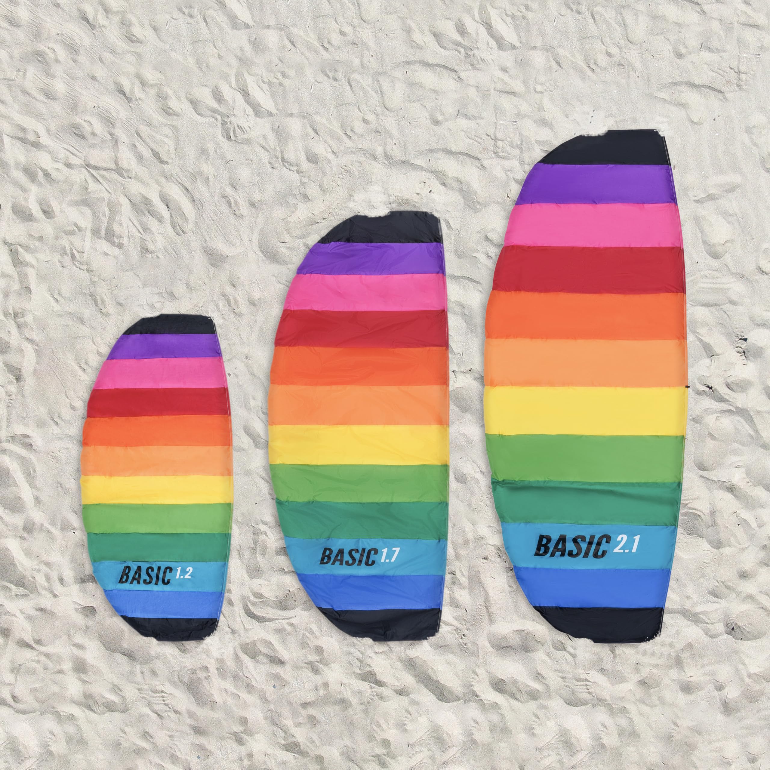 Wolkenstürmer Paraflex Básico 1.7, Arco Iris - Cometa de 2 líneas para Principiantes