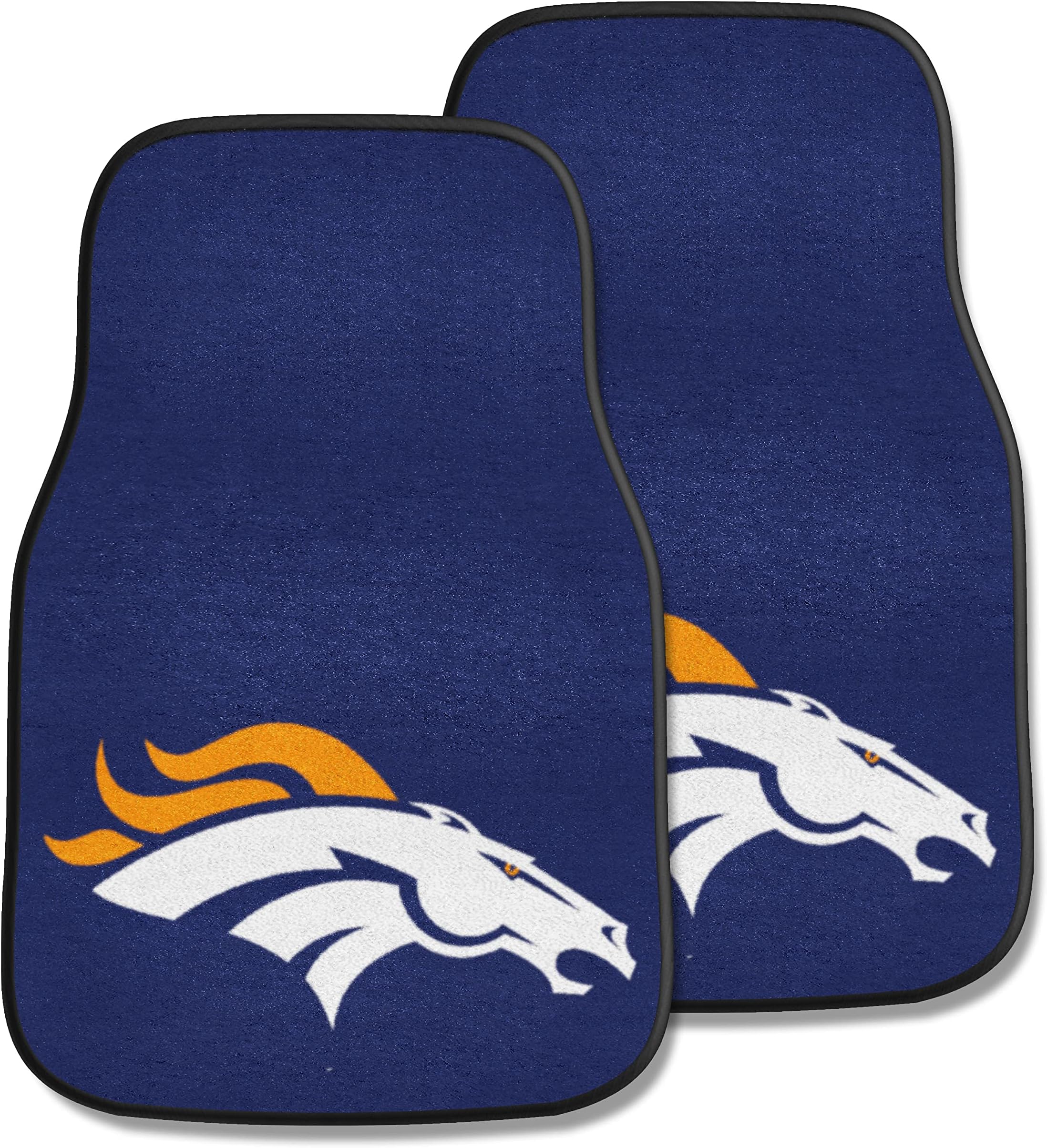 FANMATS NFL Unisex-Adult Front Carpet Car Mat Set - 2 Pieces