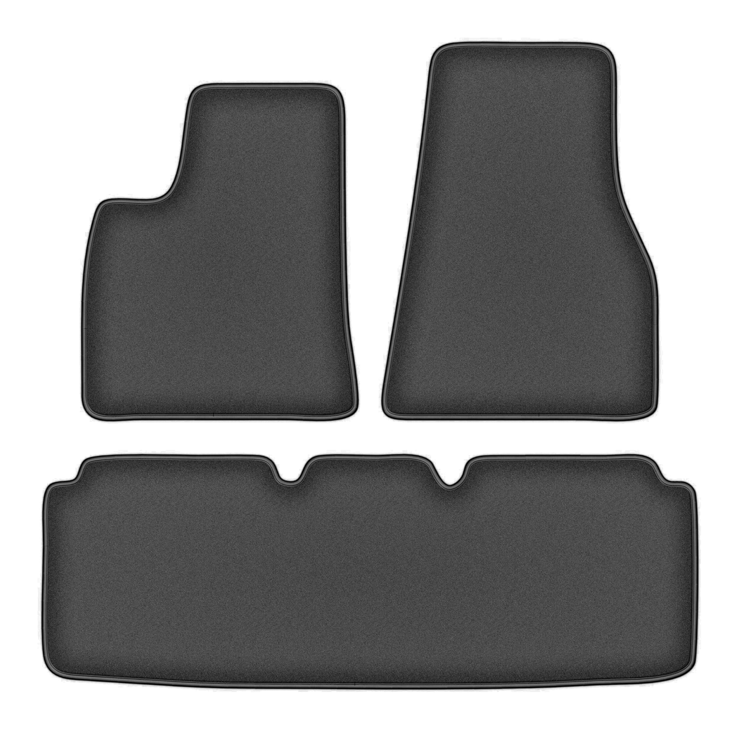 Tapis de Sol Tesla Model S II Moquette Graphite Caoutchoutée - 8