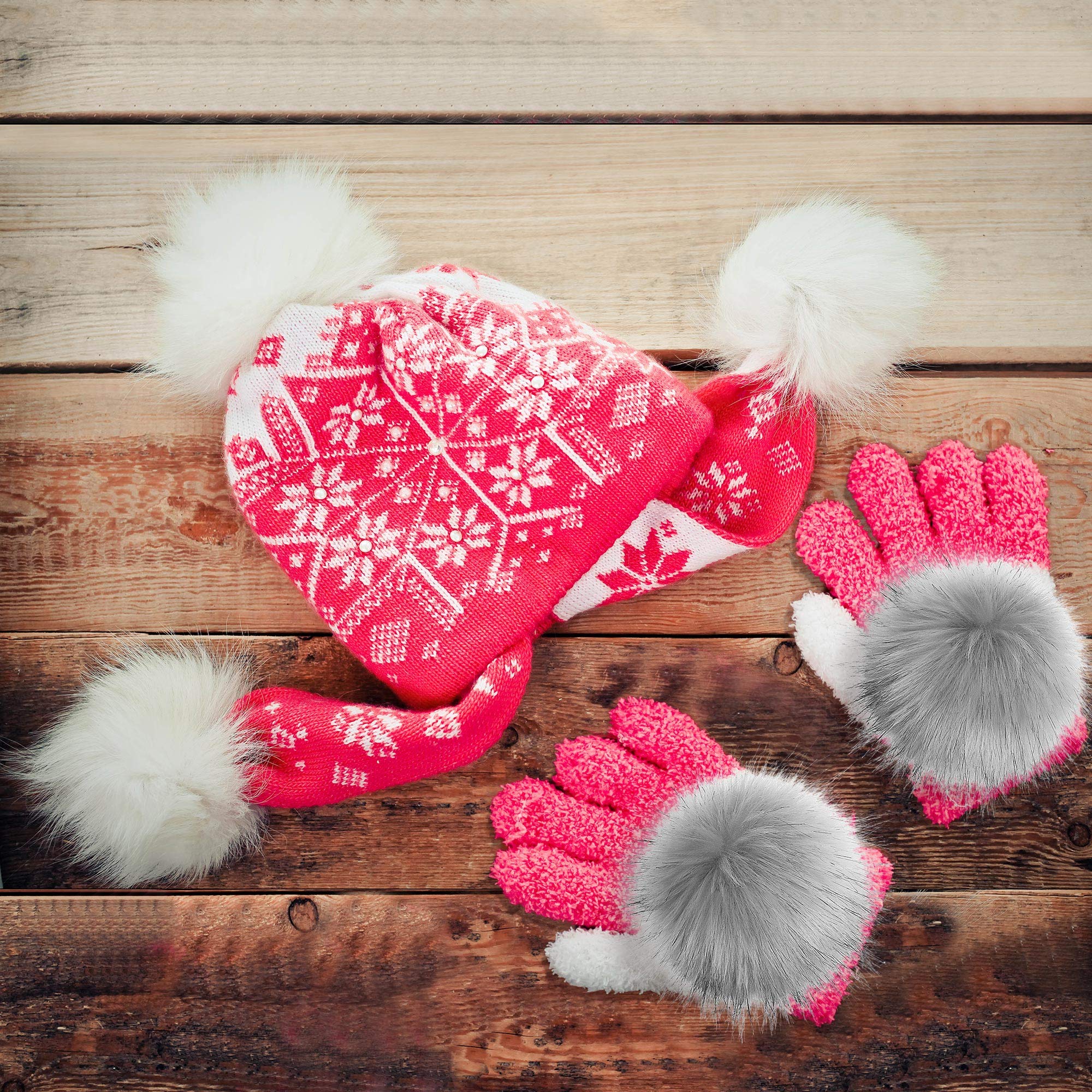 Set di 12 pom pom in pelliccia sintetica con bottone a pressione, per cappelli e borse