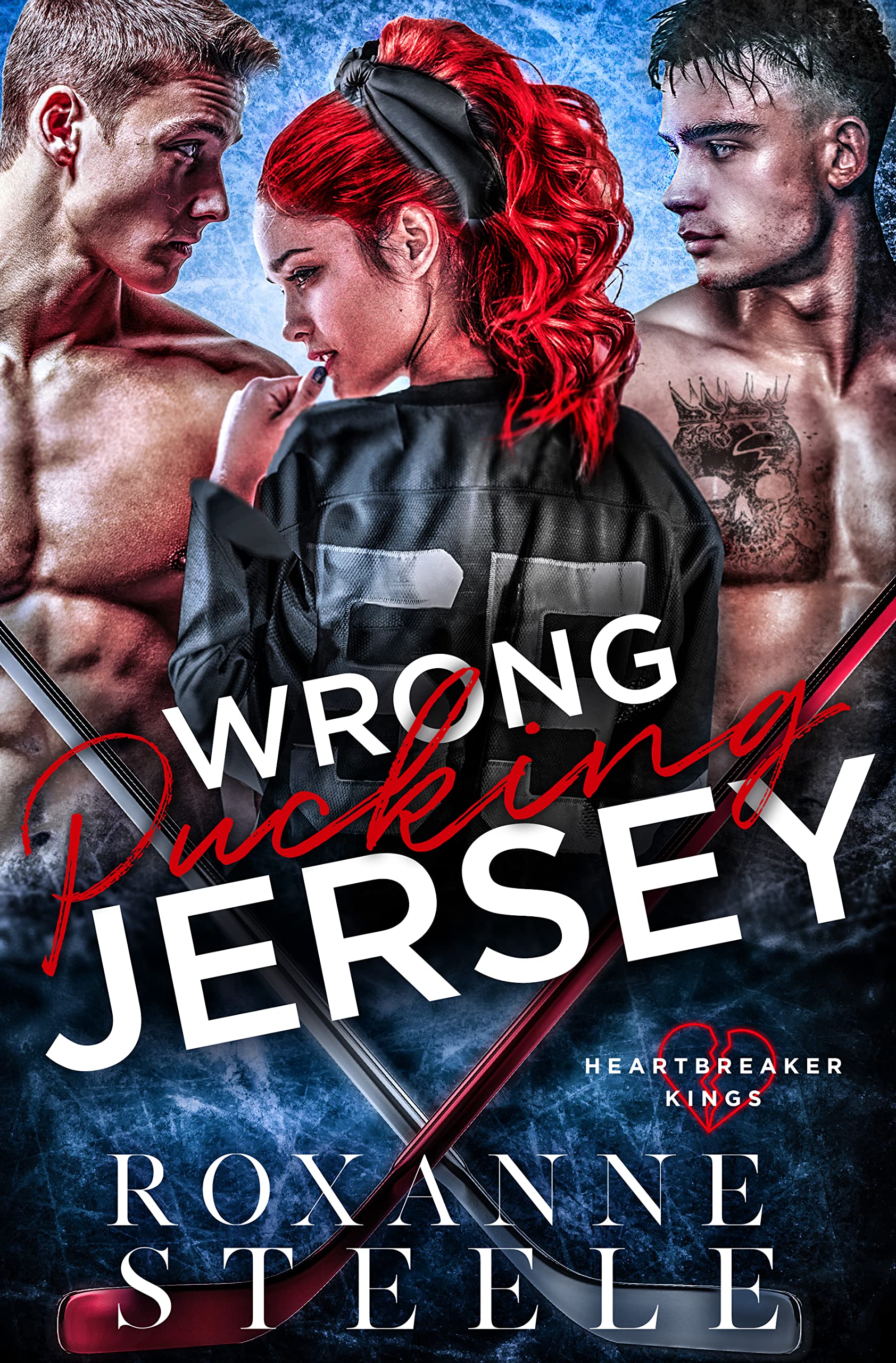 Wrong Pucking Jersey: A Why Choose Hockey Romance (Heartbreaker Kings Book 1)