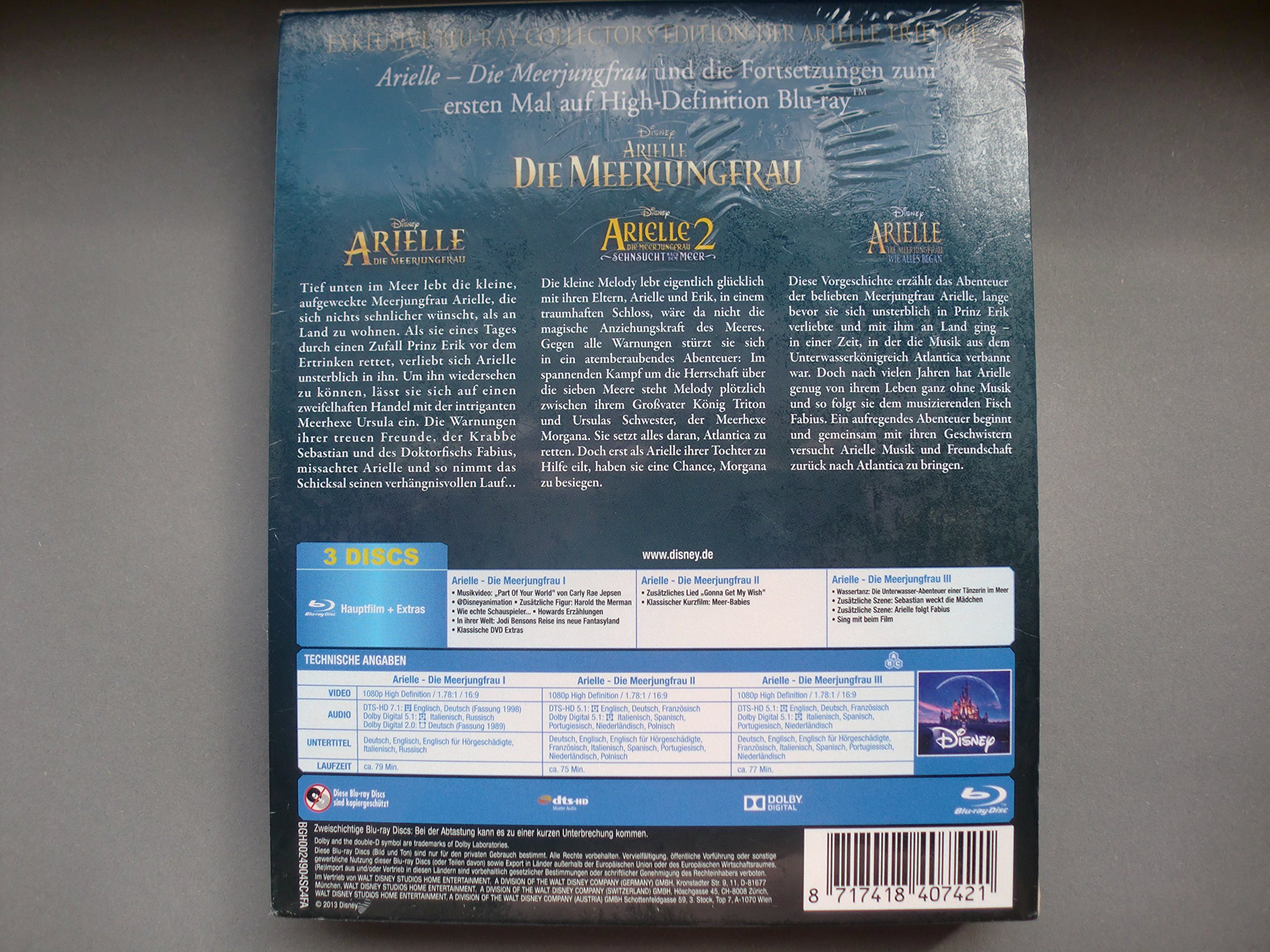 Arielle, die Meerjungfrau: Trilogie (Digibook) [Blu-ray] [Limited Collector's Edition] [Limited Edition]