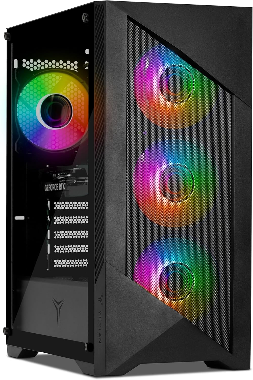 YEYIAN Gaming PC. Core i7 14700F 5.4 GHZ, RTX 5060 8GB GDDR7, 1TB NVMe, 32GB DDR5, 650W 80+ Gold, Windows 11 Home. Model YPI-ED47F0C-5601U