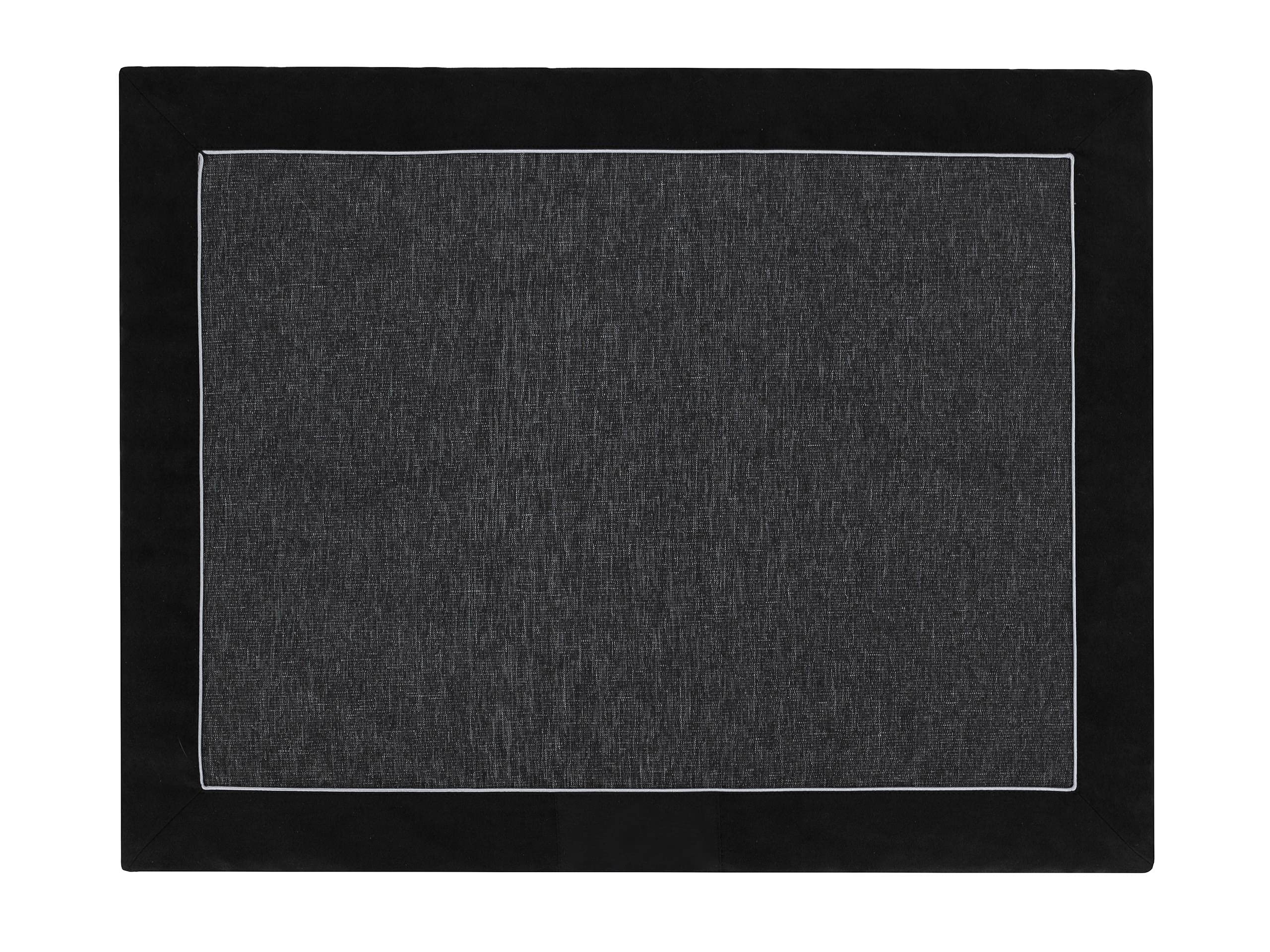 Karlie Tapis pour chien en lin écologique Noir Taille XL 110 x 90 cm