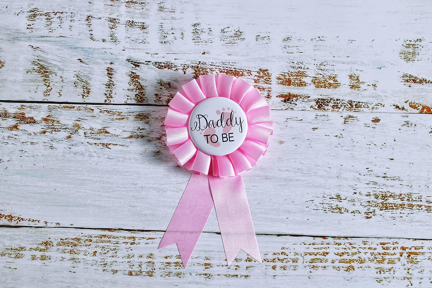 Mom to Be Sash and Daddy to Be Tinplate Badge Pin for Baby Shower Decorations,Welcome Baby Girl Gender Reveal Decorations, New Mom Gifts for Baby Celebration