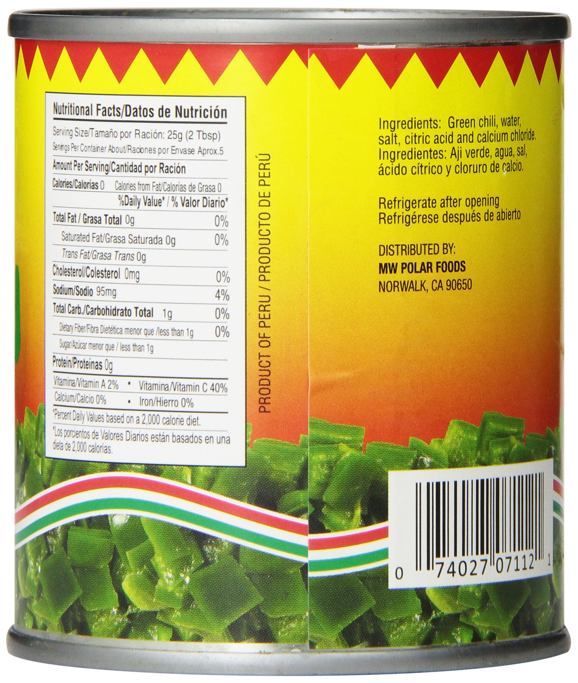 Mama Fresca Diced Roasted Green Chili, 7-Ounce (Pack of 24)