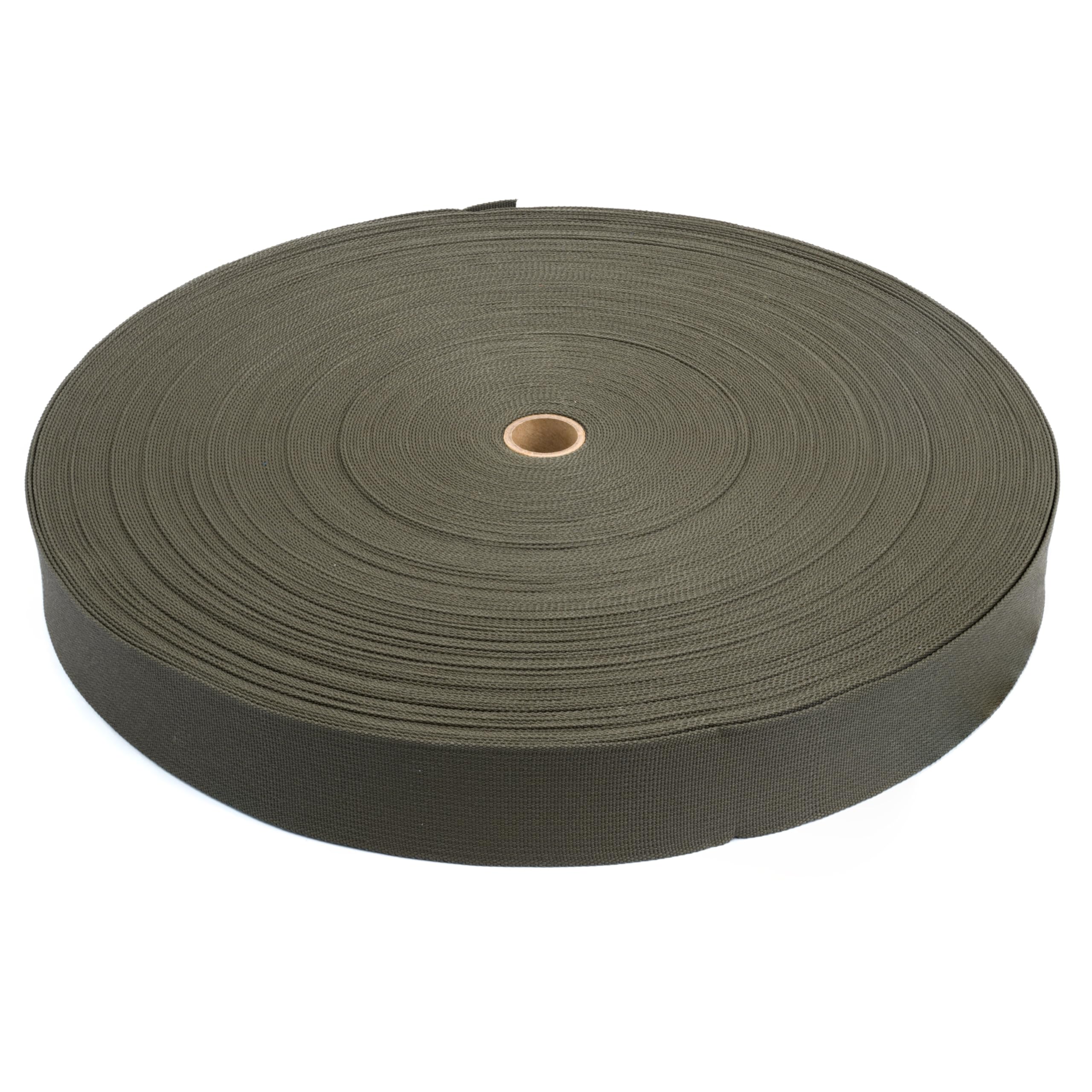 Country Brook Design Berry Compliant Ranger Green Lite Weight Nylon Webbing Closeout (2 Inch, 100 Yards)