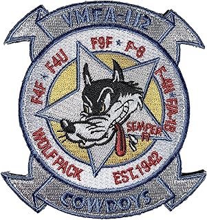 VMFA-112 Cowboys 2019 Squadron Patch â€“Plastic Backing