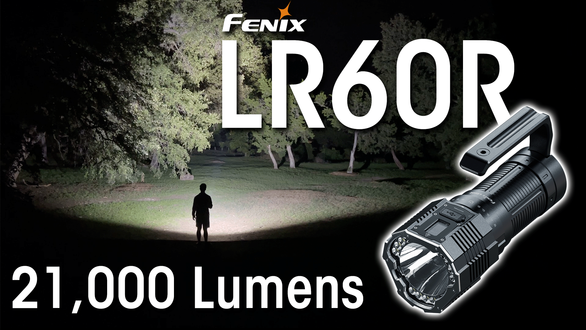 Fenix LR60R 21,000 Lumen Super Bright Flashlight, USB-C Fast