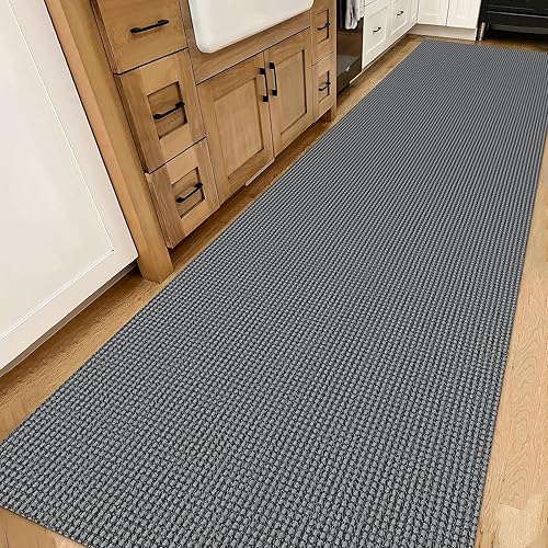 Miniatura 293 de IOHOUZE Alfombra lavable de 4 x 6 pies con parte trasera de goma antideslizante tejida para interiores y exteriores, alfombra para entrada