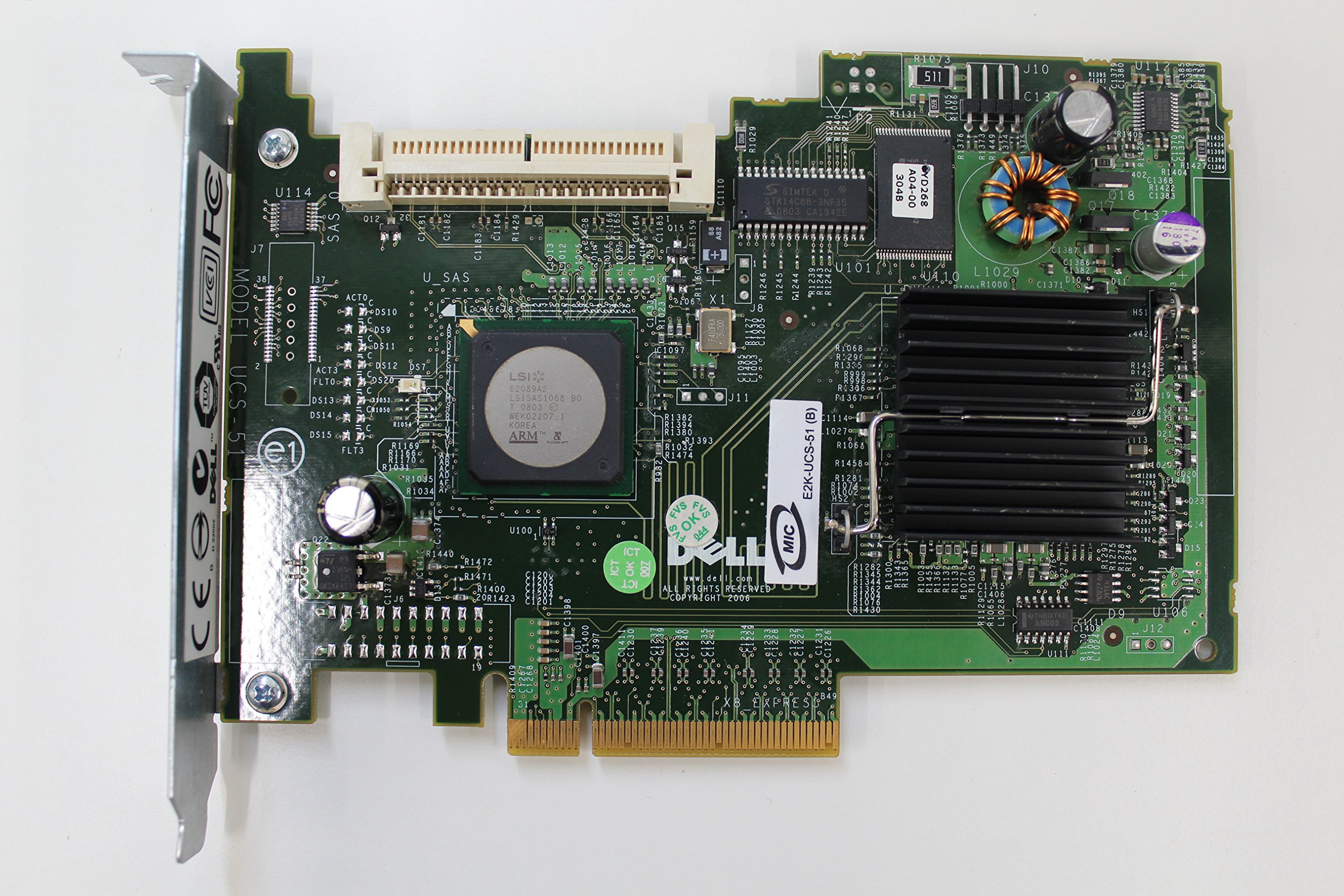 Carte RAID Dell PERC 6/i SAS - Contrôleur PCI-E Pour Serveur