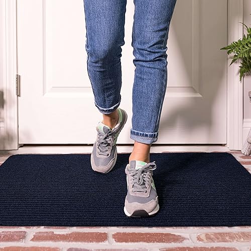 Miniatura 9 de Mohawk Home Tapete utilitario azul marino sólido (2 x 3 pies), perfecto para garaje, entrada, porche y cuarto de servicio