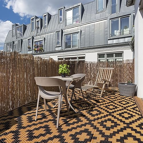 Miniatura 231 de SAND MINE - Alfombras reversibles, alfombra de pajillas de plástico, alfombra de área moderna, alfombra grande para suelo y exteriores, vehículos