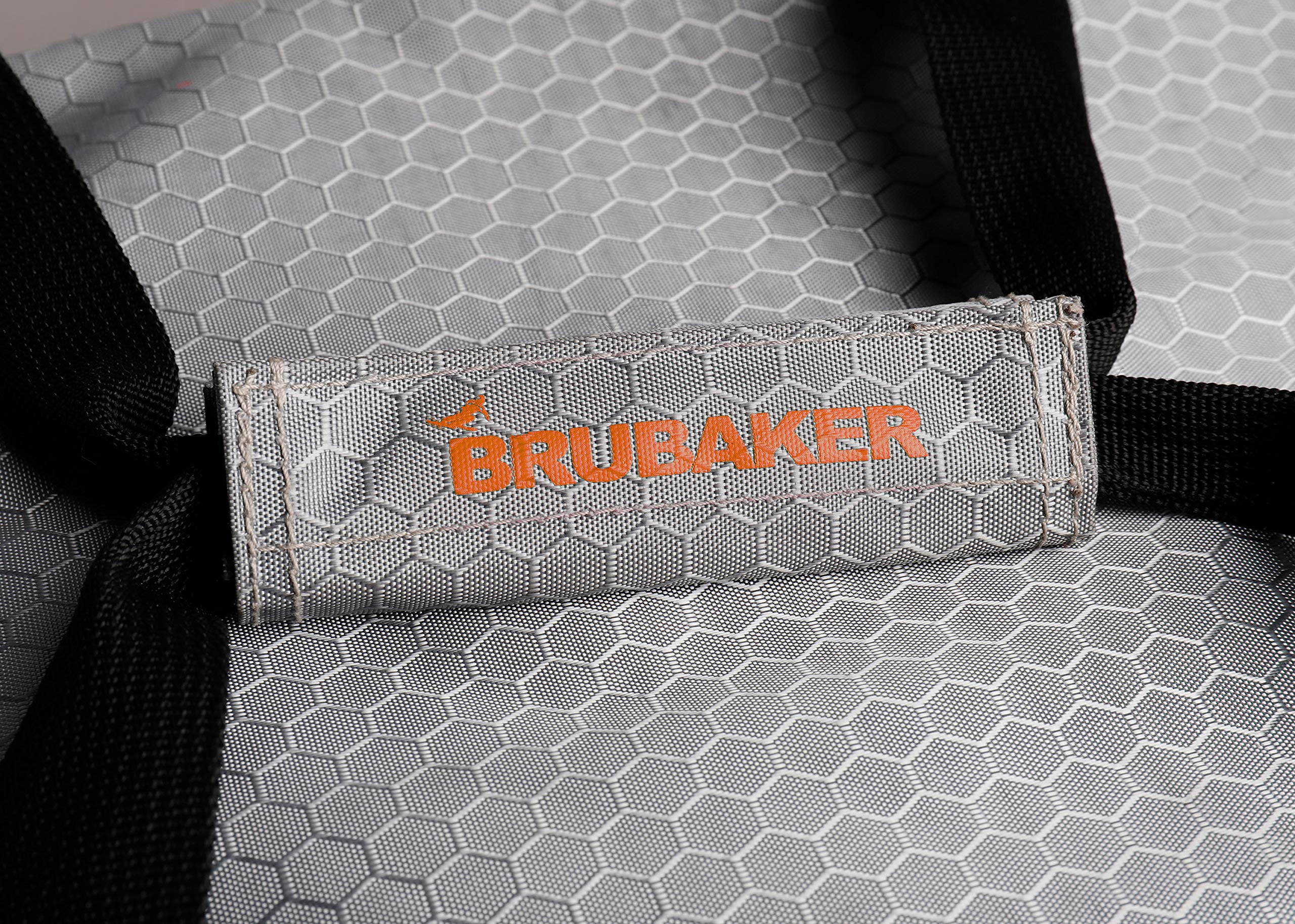 Brubaker SuperTec - Borsa Porta Scarponi da Sci Borsa da Casco con portascarpe - Arancione Argentato
