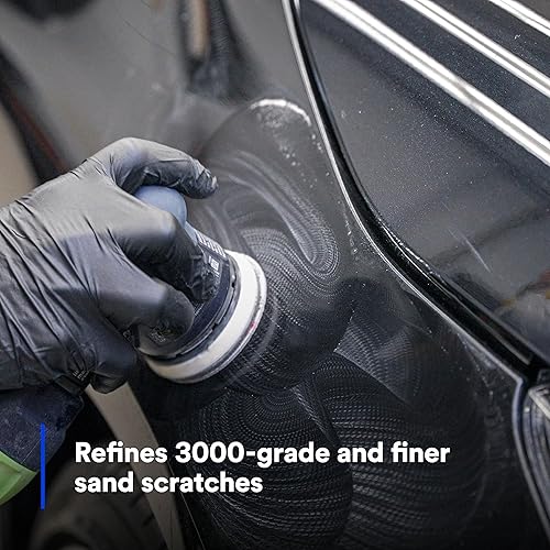 Miniatura 10 de 3M 8000 Grade Trizact Hookit Disco abrasivo con respaldo de espuma, 30804, 3 pulgadas, acabado de pintura, lijado ultrafino, eliminación de micro