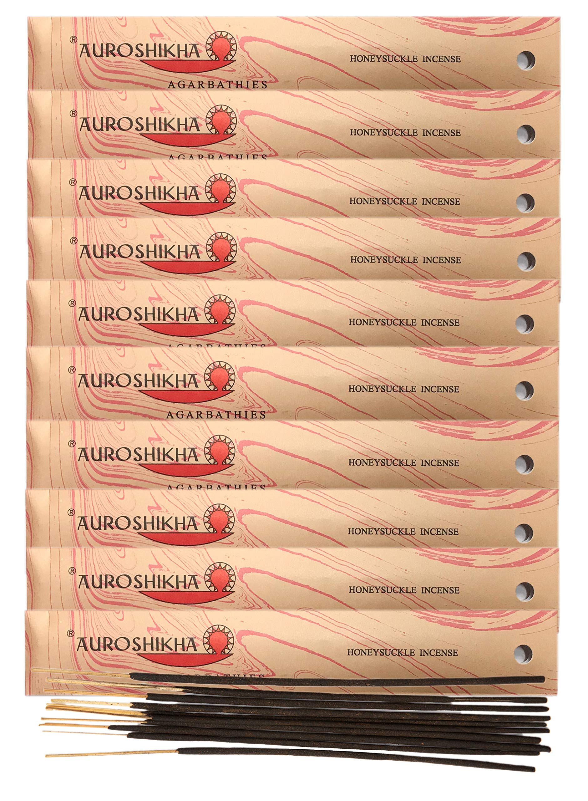 Marbling ~ Honeysuckle Incense Sticks (10 Pack - Total of 100 gram)