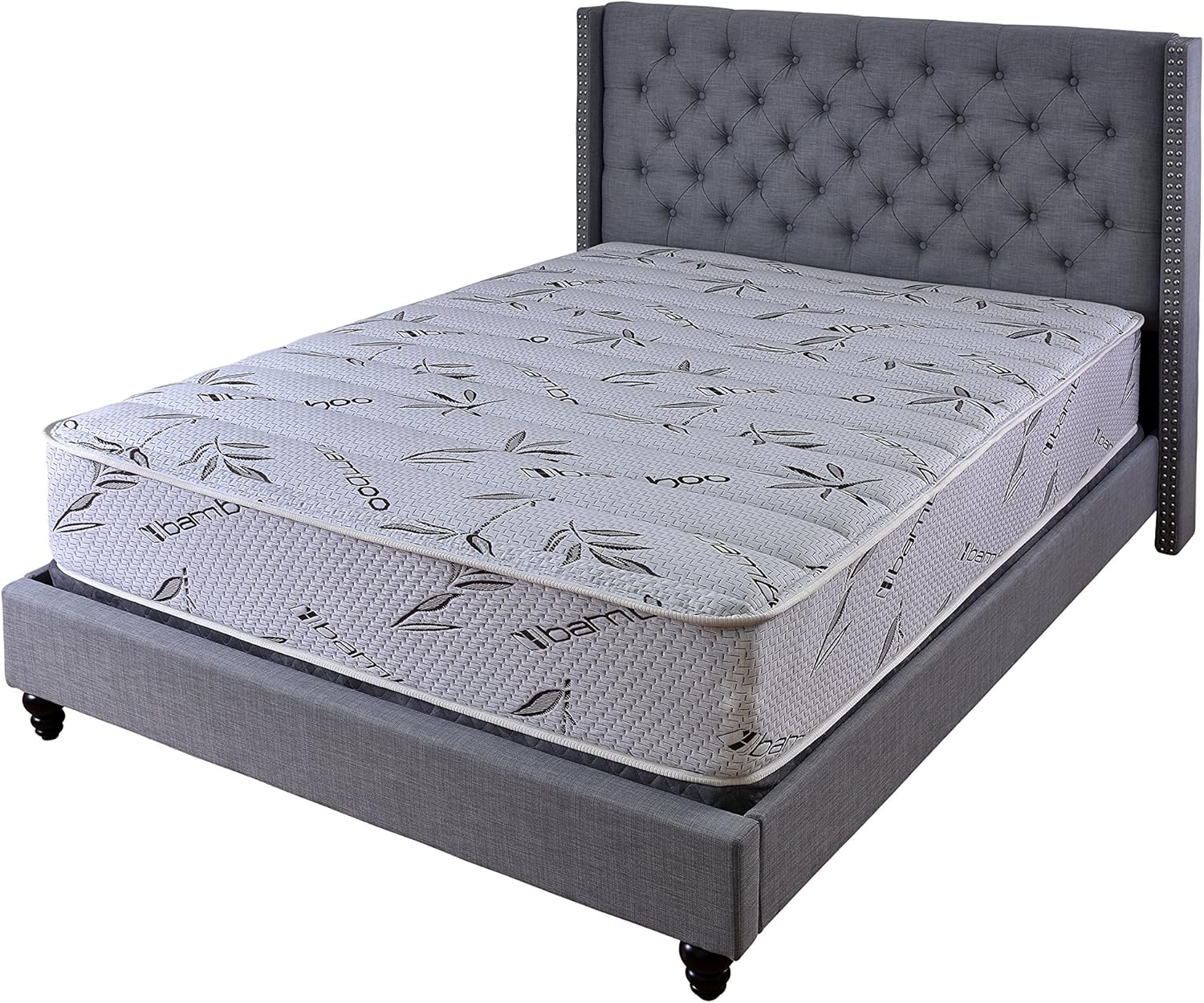 Hybrid Mattress Coil System Innerspring Spring and Memory Foam Mattress Deliver in Box Trial 15-Year Warranty (Twin)