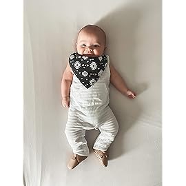 Copper Pearl 4 Pack Soft Cotton Baby Bibs for Drooling and Teething, Absorbent Drool Bibs for Baby Girl and Boy, Adjustable to Fit Newborns to Toddlers, Tons of Styles (Cusco)