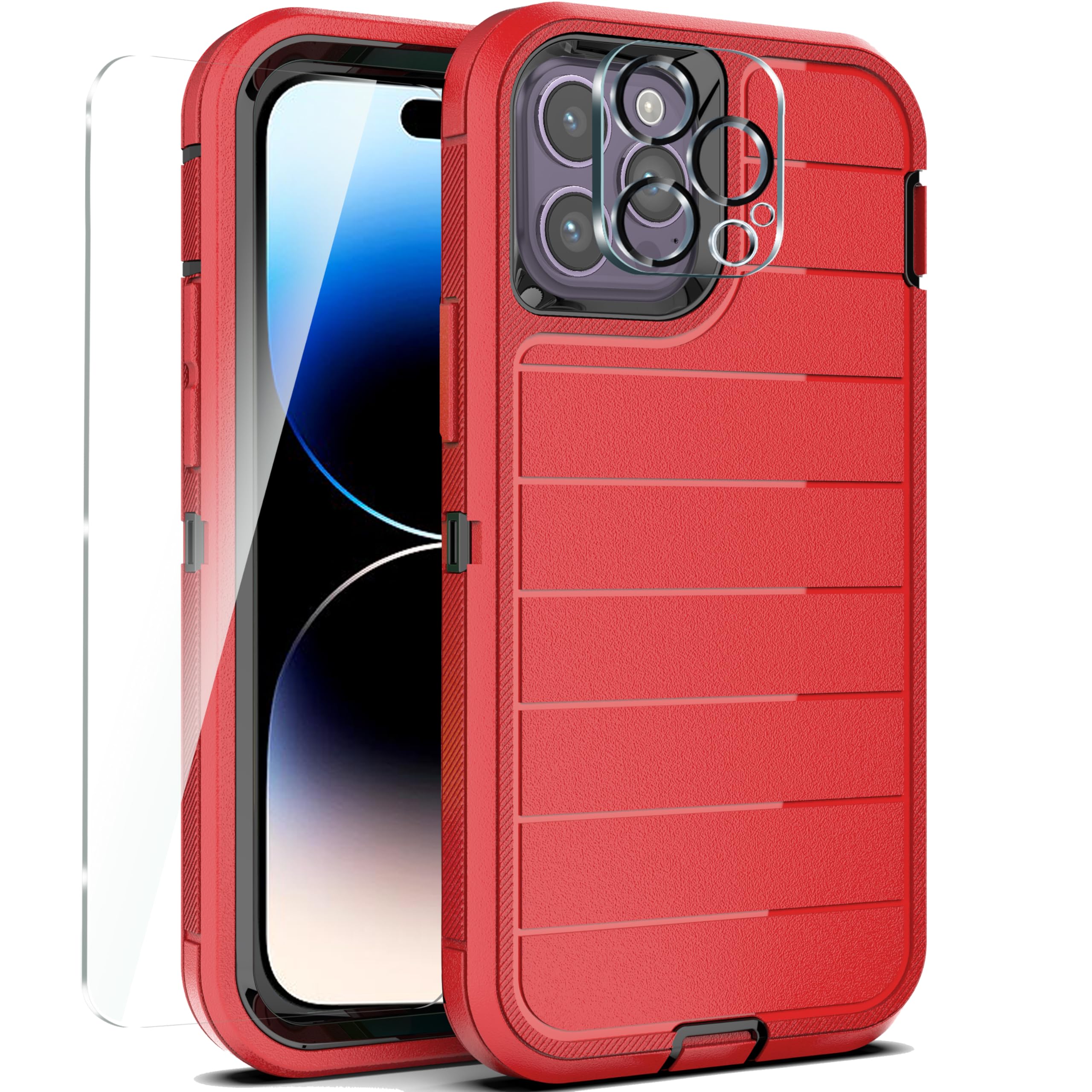 Coque iPhone 14 Pro antichoc durable caoutchouc rigide protection écran - 7