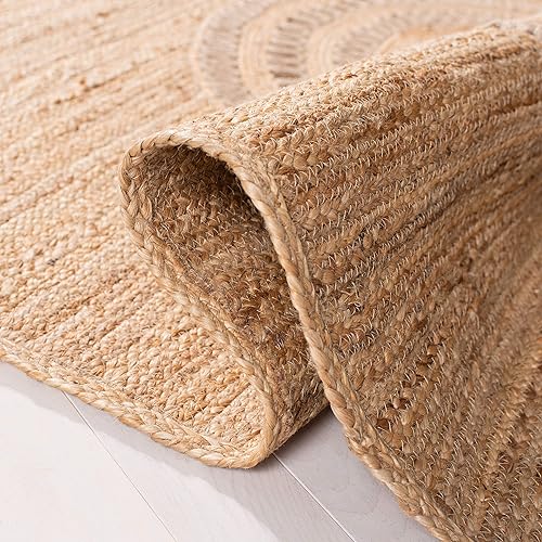 Miniatura 5 de SAFAVIEH Natural Fiber Collection - Alfombra de pasillo de 2 pies 6 pulgadas x 8 pies, beige, yute bohemio hecho a mano, ideal para zonas de alto