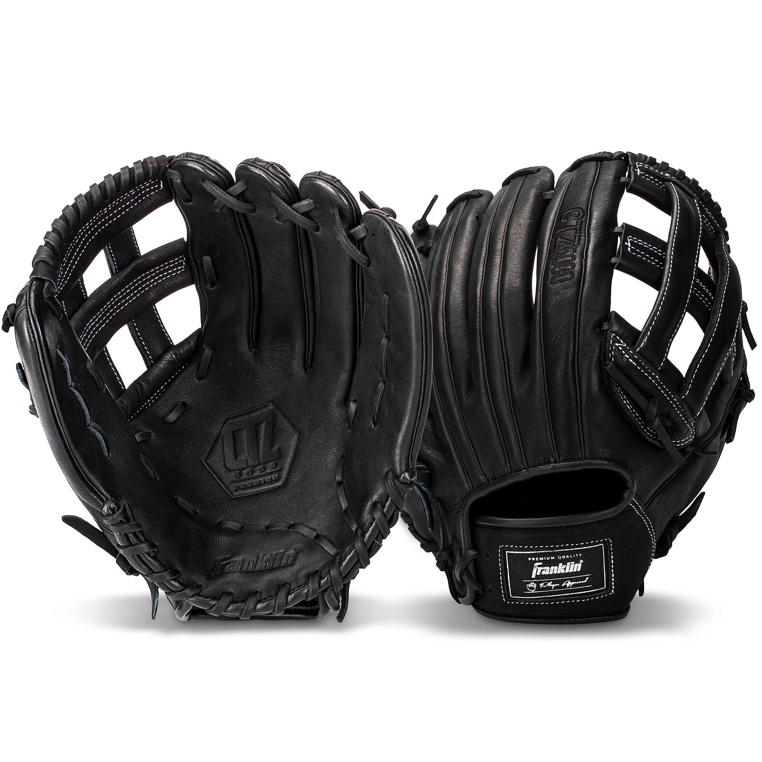 Franklin Sports Rękawica baseballowa – męskie rękawice baseballowe dla dorosłych i młodzieży – CTZ5000 rękawice baseballowe ze skóry bydlęcej