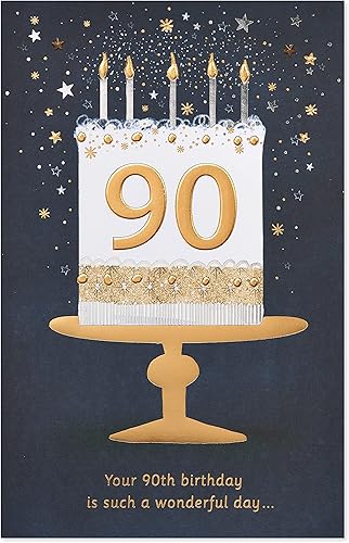 Miniatura 5 de American Greetings Tarjeta de cumpleaños número 90 (Día tan maravilloso)